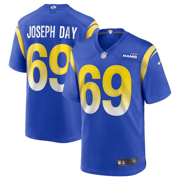 Custom Men Los Angeles Rams #69 Joseph day Nike Royal Limited NFL Jerseys->customized nfl jersey->Custom Jersey